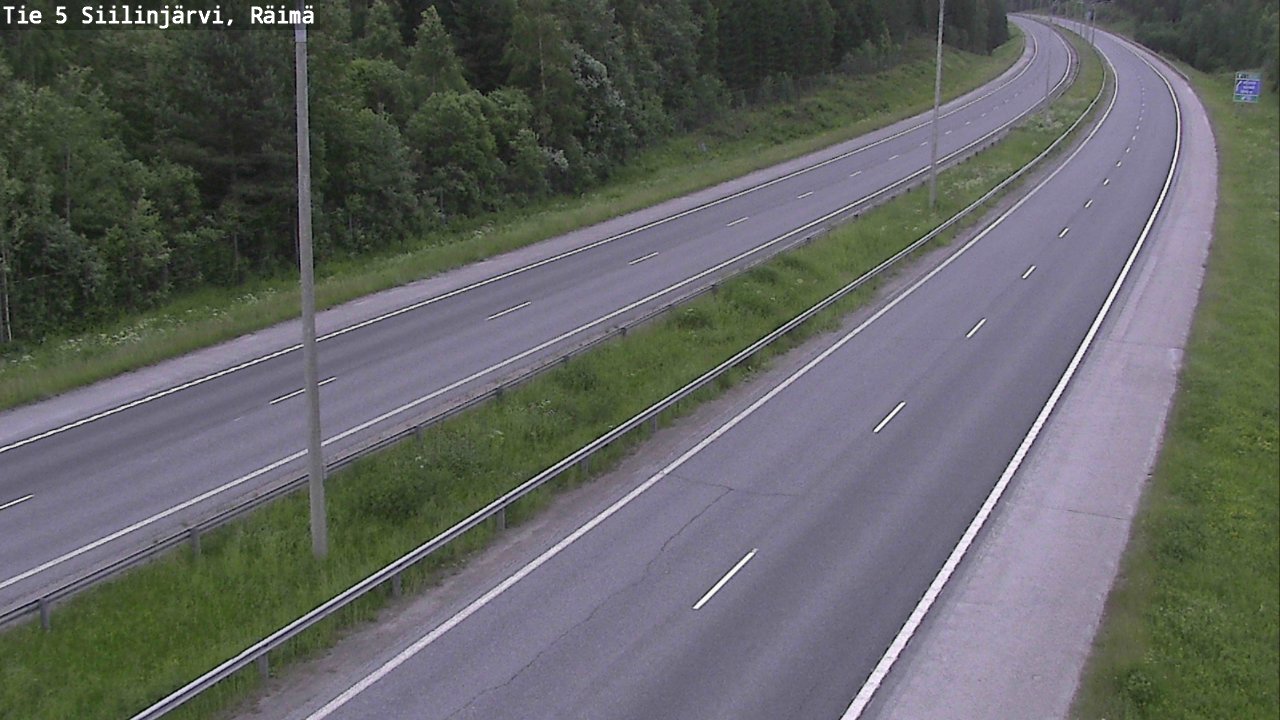 Weather Camera Image Road Siilinjärvi, Räimä, Siilinjärvi, Pohjois-Savo