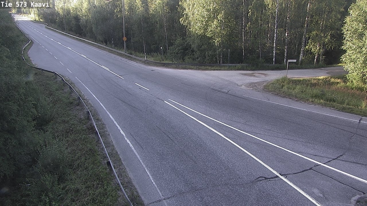 Weather Camera Image Väg 573 Kaavi, Kaavi, Pohjois-Savo