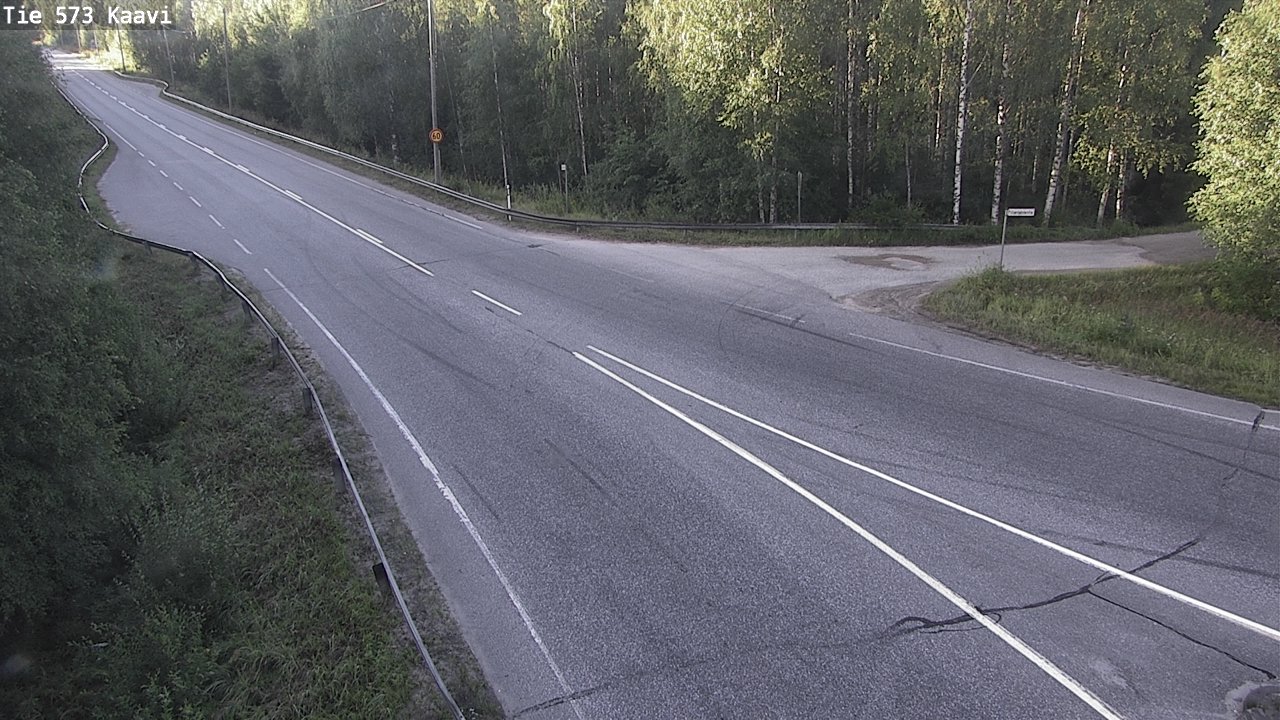 Weather Camera Image Väg 573 Kaavi, Kaavi, Pohjois-Savo