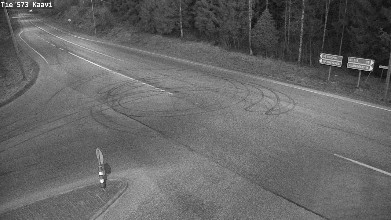 Weather Camera Image Väg 573 Kaavi, Kaavi, Pohjois-Savo