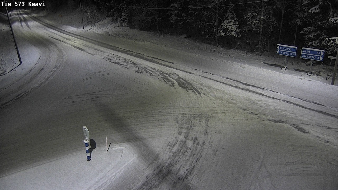 Weather Camera Image Väg 573 Kaavi, Kaavi, Pohjois-Savo