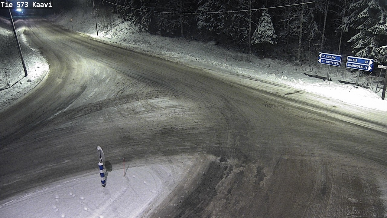 Weather Camera Image Väg 573 Kaavi, Kaavi, Pohjois-Savo