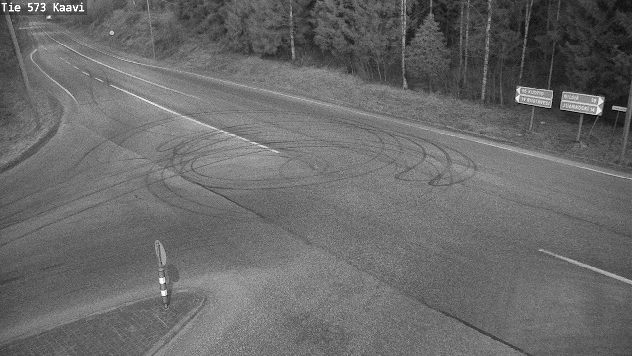 Weather Camera Image Väg 573 Kaavi, Kaavi, Pohjois-Savo