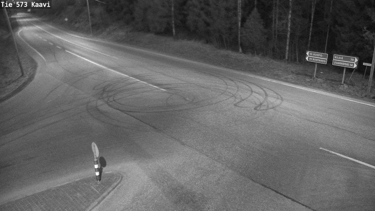 Weather Camera Image Väg 573 Kaavi, Kaavi, Pohjois-Savo