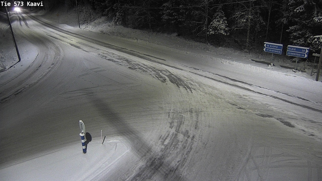 Weather Camera Image Väg 573 Kaavi, Kaavi, Pohjois-Savo