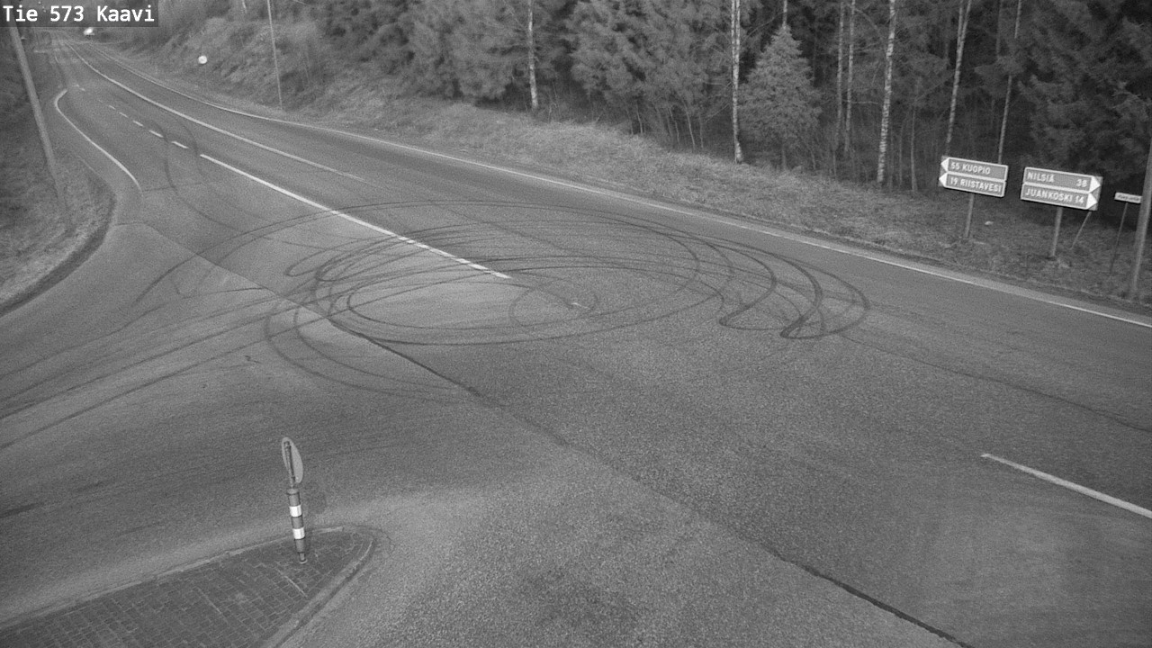 Weather Camera Image Väg 573 Kaavi, Kaavi, Pohjois-Savo