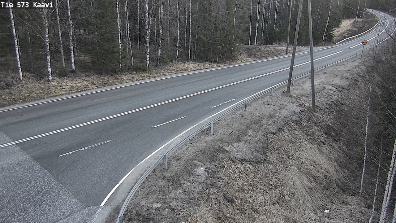 Weather Camera Image Väg 573 Kaavi, Kaavi, Pohjois-Savo