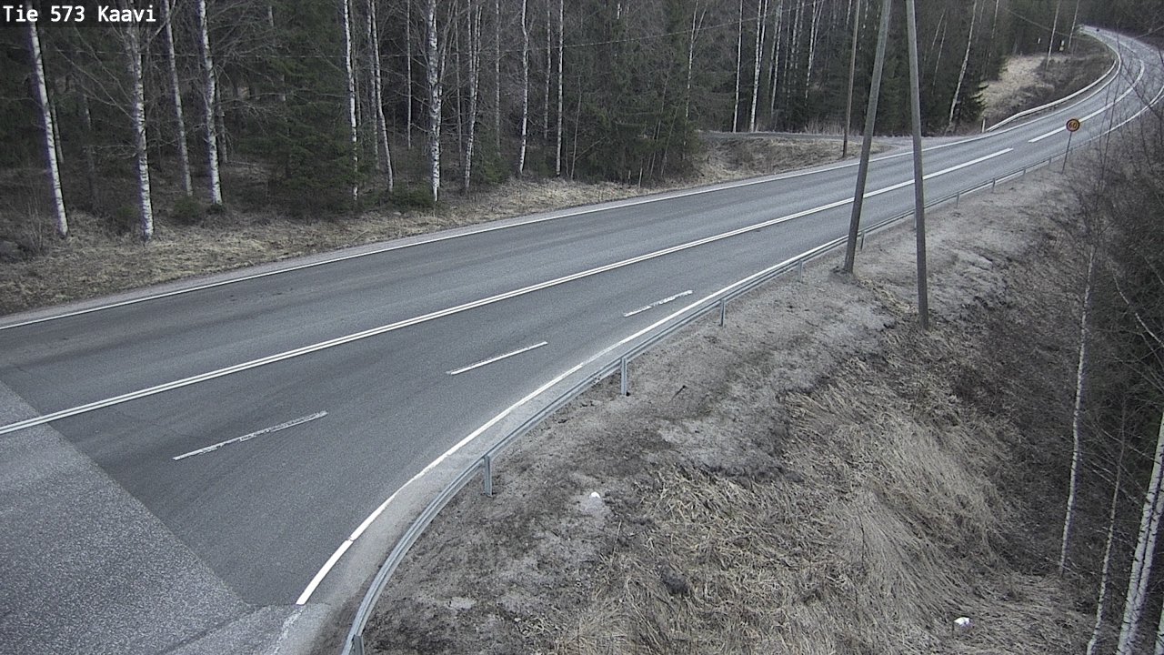 Weather Camera Image Väg 573 Kaavi, Kaavi, Pohjois-Savo