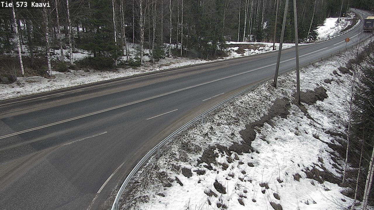 Weather Camera Image Väg 573 Kaavi, Kaavi, Pohjois-Savo