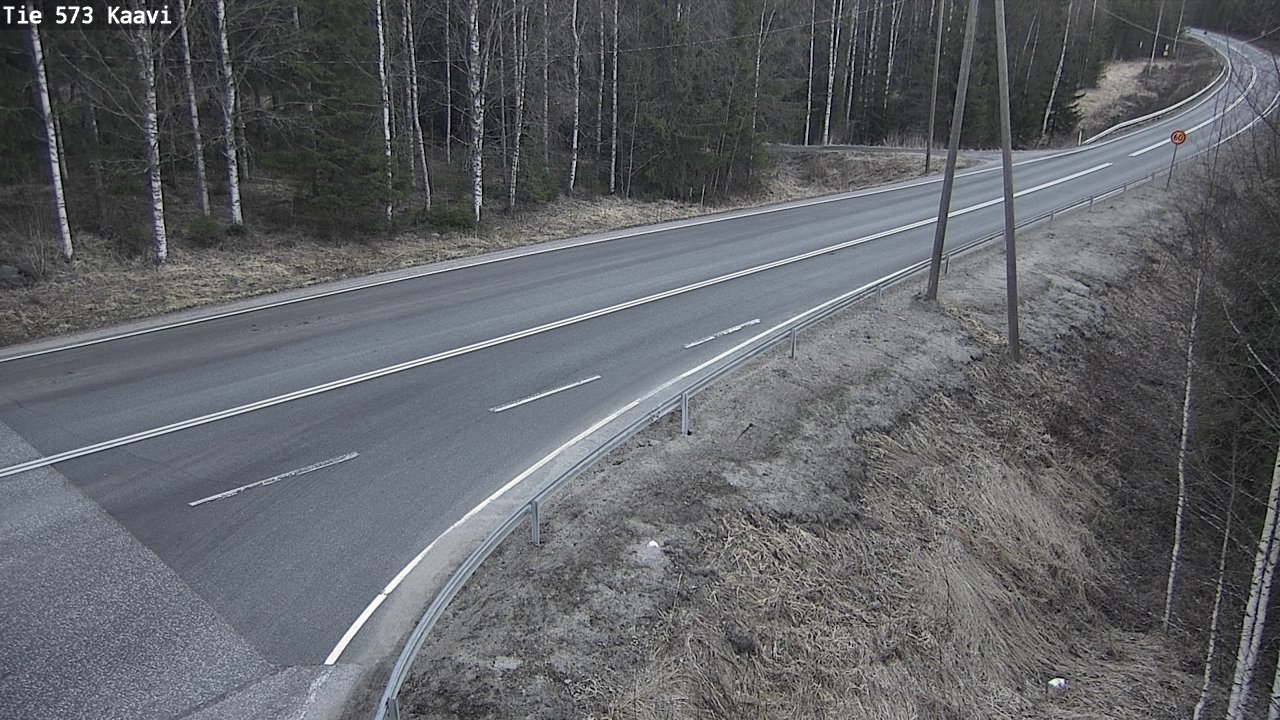 Weather Camera Image Väg 573 Kaavi, Kaavi, Pohjois-Savo
