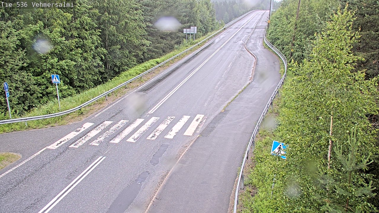 Weather Camera Image Väg 536 Kuopio, Vehmersalmi, Kuopio, Pohjois-Savo