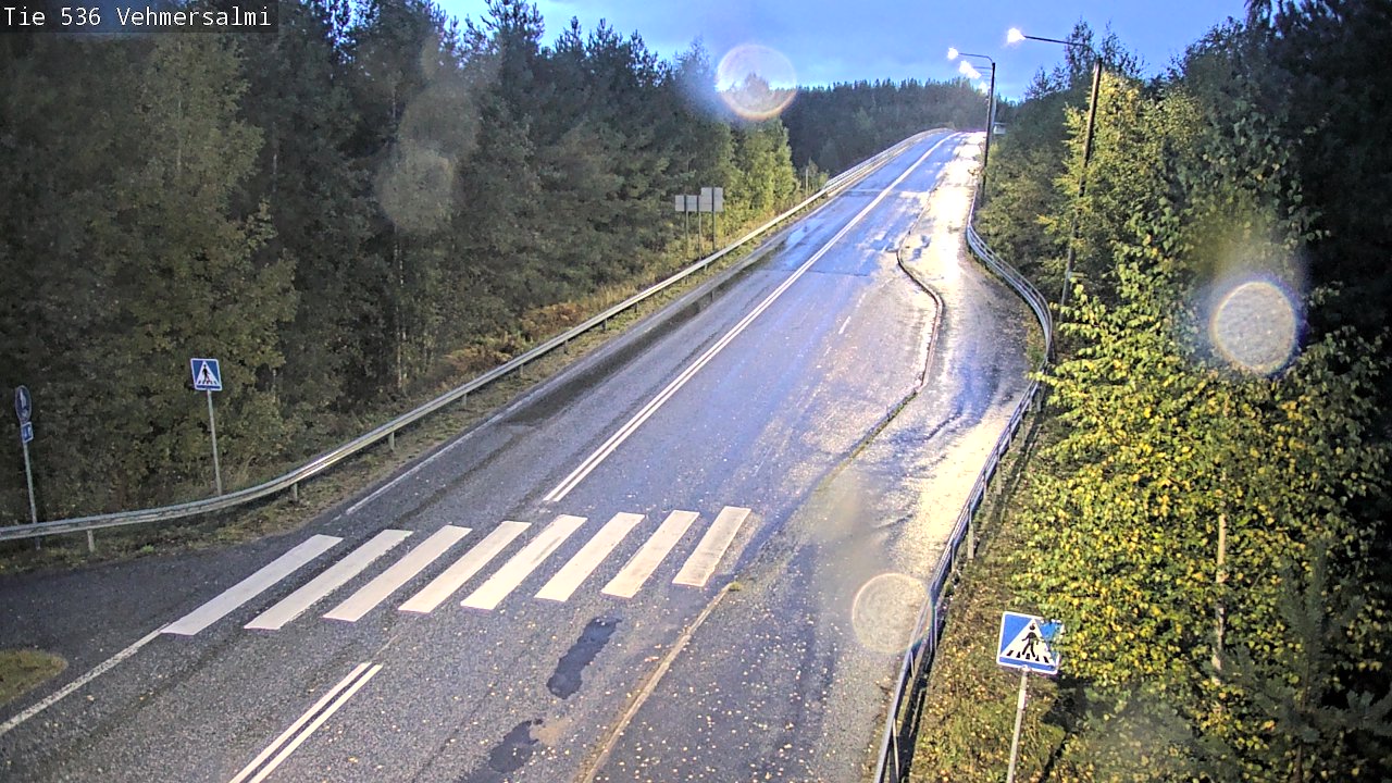 Weather Camera Image Väg 536 Kuopio, Vehmersalmi, Kuopio, Pohjois-Savo