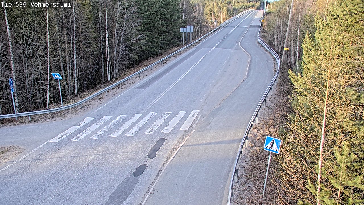 Weather Camera Image Väg 536 Kuopio, Vehmersalmi, Kuopio, Pohjois-Savo