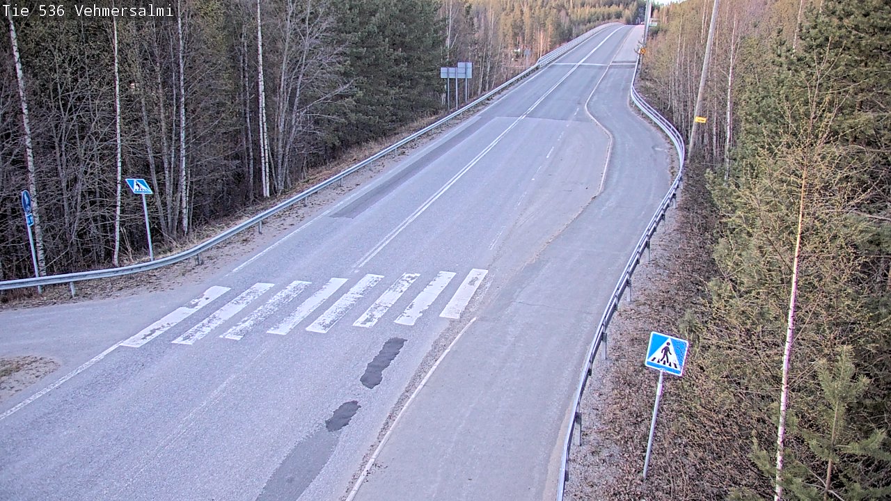 Weather Camera Image Väg 536 Kuopio, Vehmersalmi, Kuopio, Pohjois-Savo