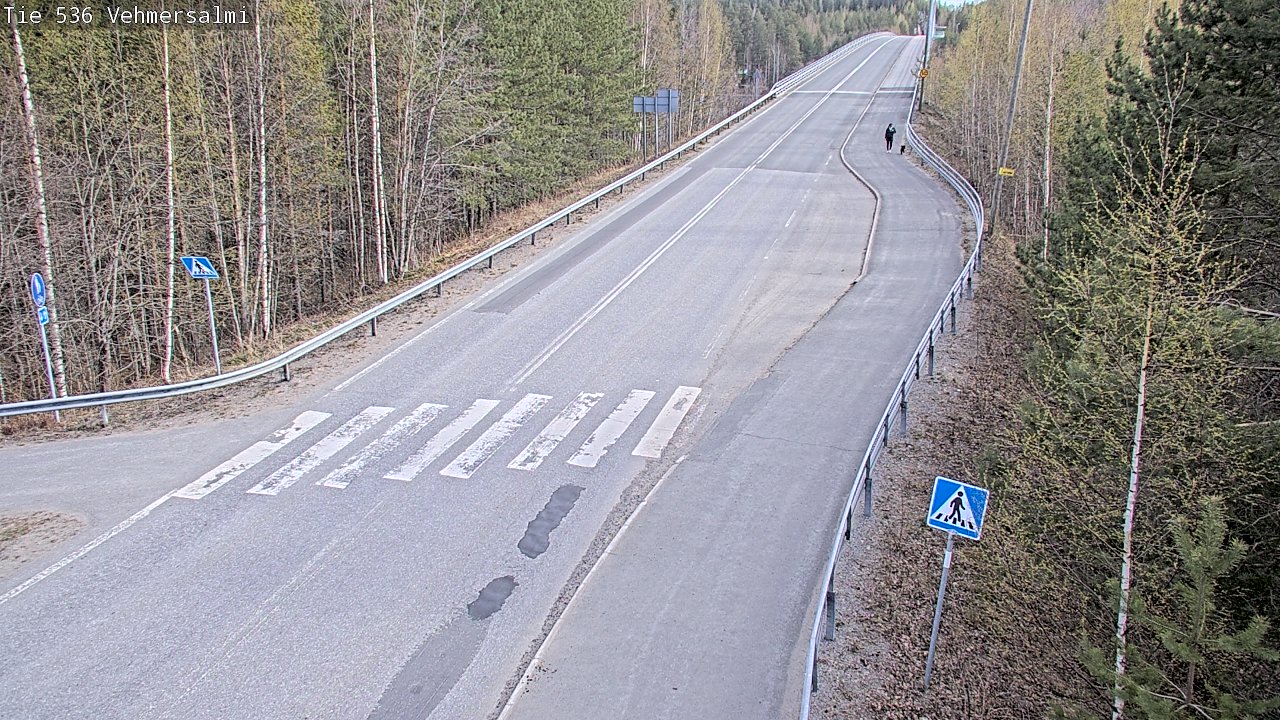 Weather Camera Image Road 536 Kuopio, Vehmersalmi, Kuopio, Pohjois-Savo