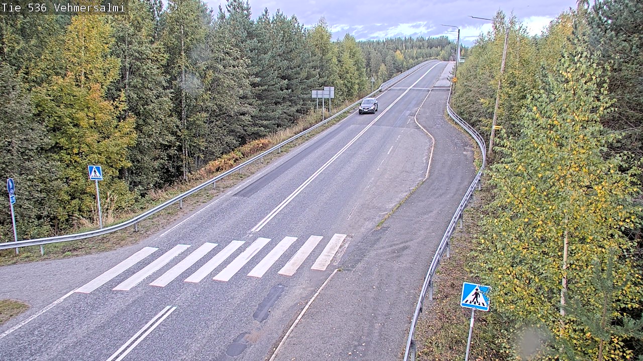 Weather Camera Image Väg 536 Kuopio, Vehmersalmi, Kuopio, Pohjois-Savo