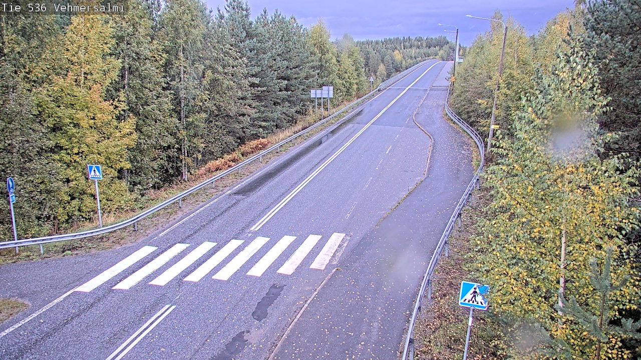 Weather Camera Image Väg 536 Kuopio, Vehmersalmi, Kuopio, Pohjois-Savo