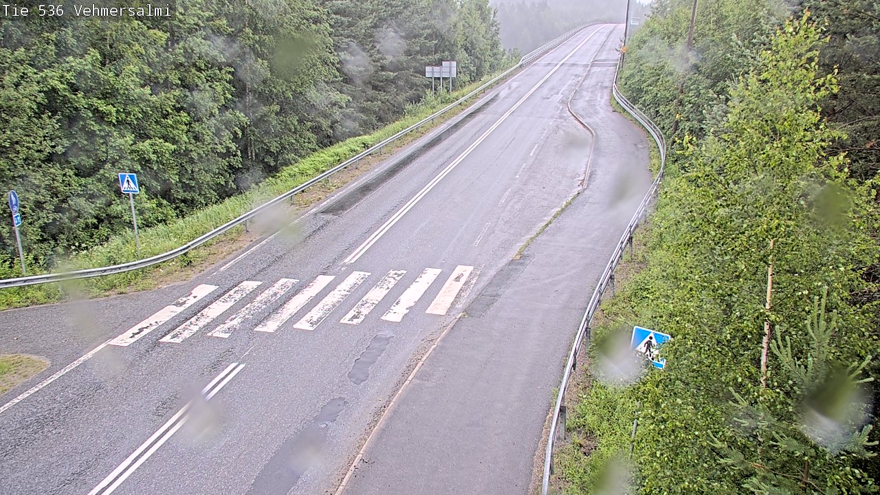 Weather Camera Image Väg 536 Kuopio, Vehmersalmi, Kuopio, Pohjois-Savo