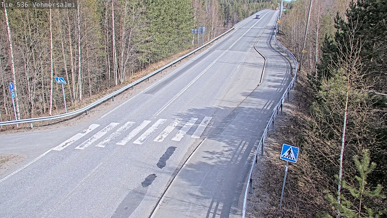 Weather Camera Image Väg 536 Kuopio, Vehmersalmi, Kuopio, Pohjois-Savo