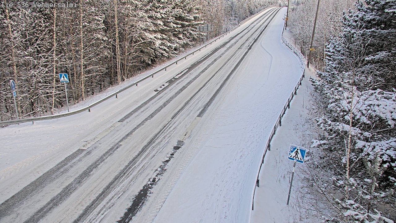 Weather Camera Image Väg 536 Kuopio, Vehmersalmi, Kuopio, Pohjois-Savo