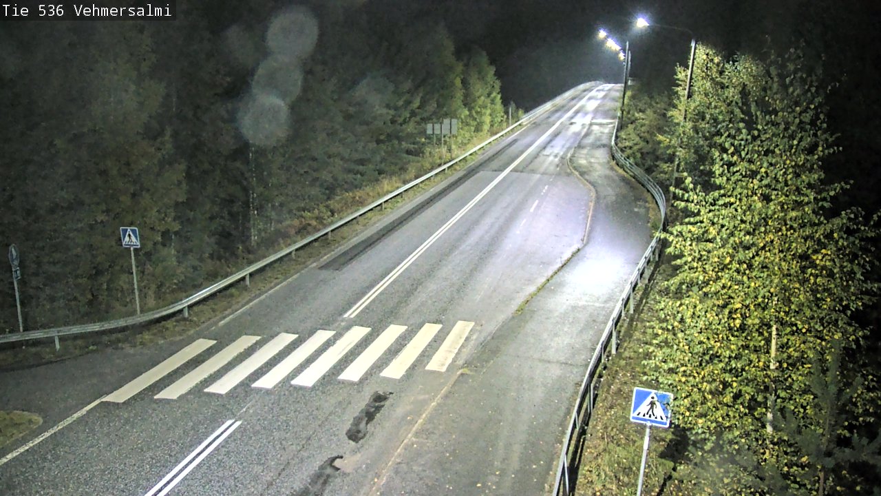 Weather Camera Image Väg 536 Kuopio, Vehmersalmi, Kuopio, Pohjois-Savo