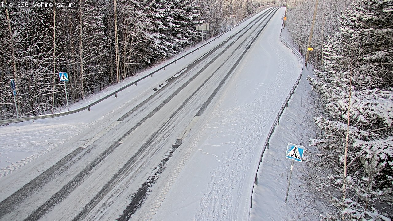 Weather Camera Image Väg 536 Kuopio, Vehmersalmi, Kuopio, Pohjois-Savo