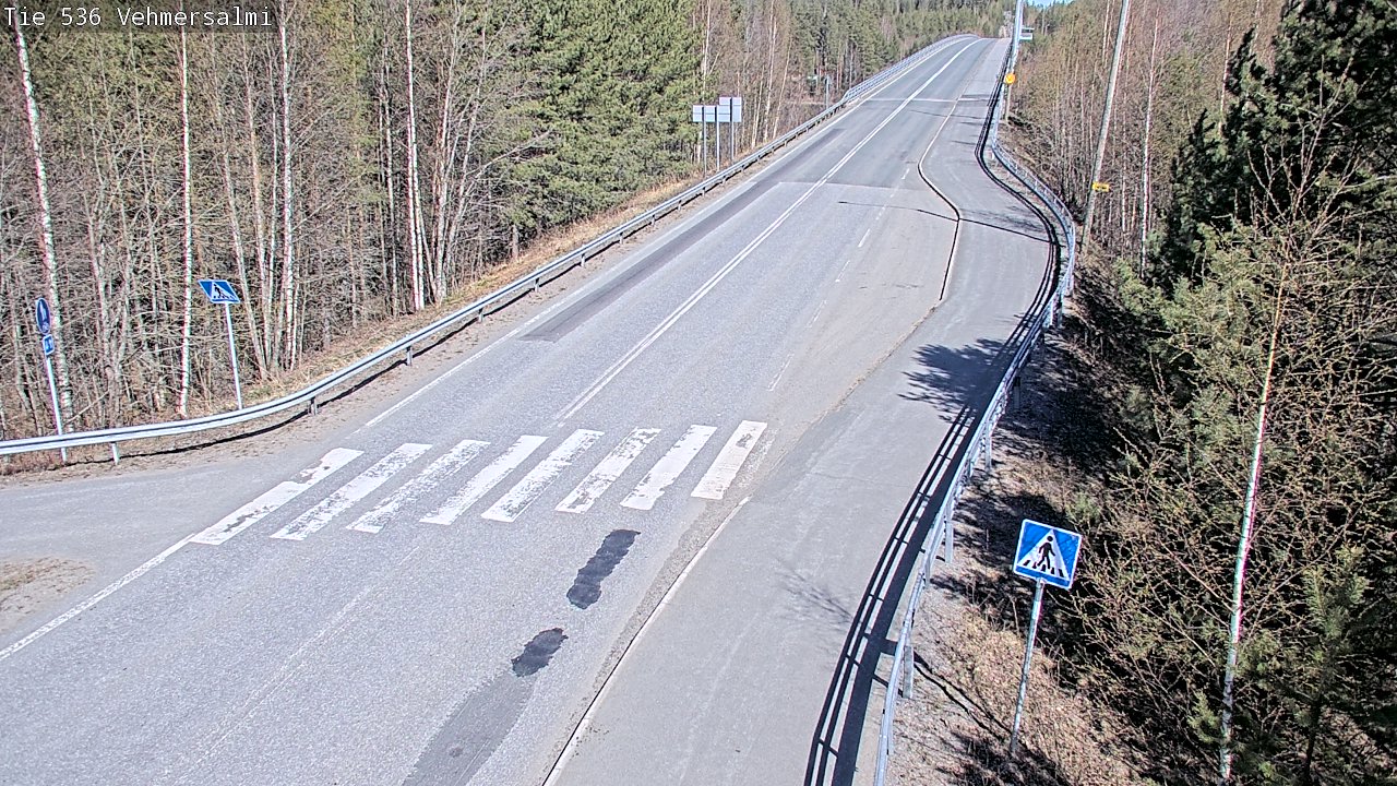Weather Camera Image Väg 536 Kuopio, Vehmersalmi, Kuopio, Pohjois-Savo