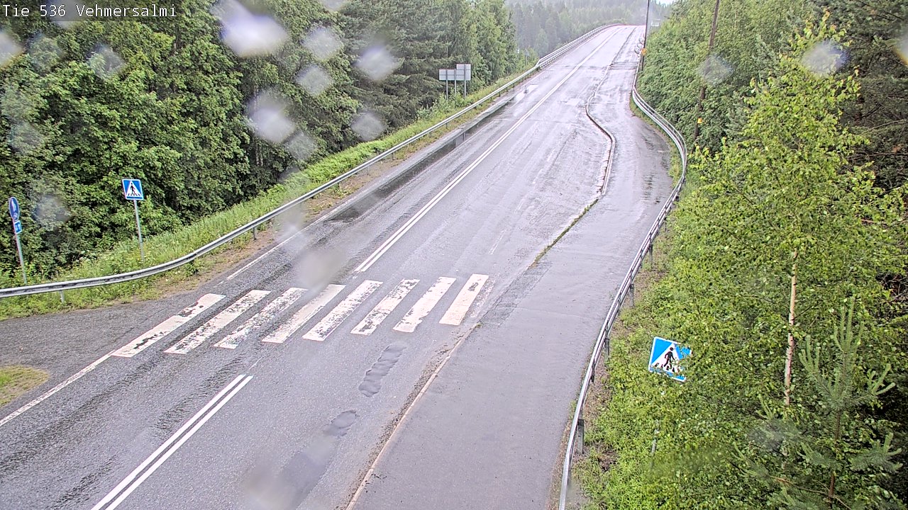 Weather Camera Image Väg 536 Kuopio, Vehmersalmi, Kuopio, Pohjois-Savo