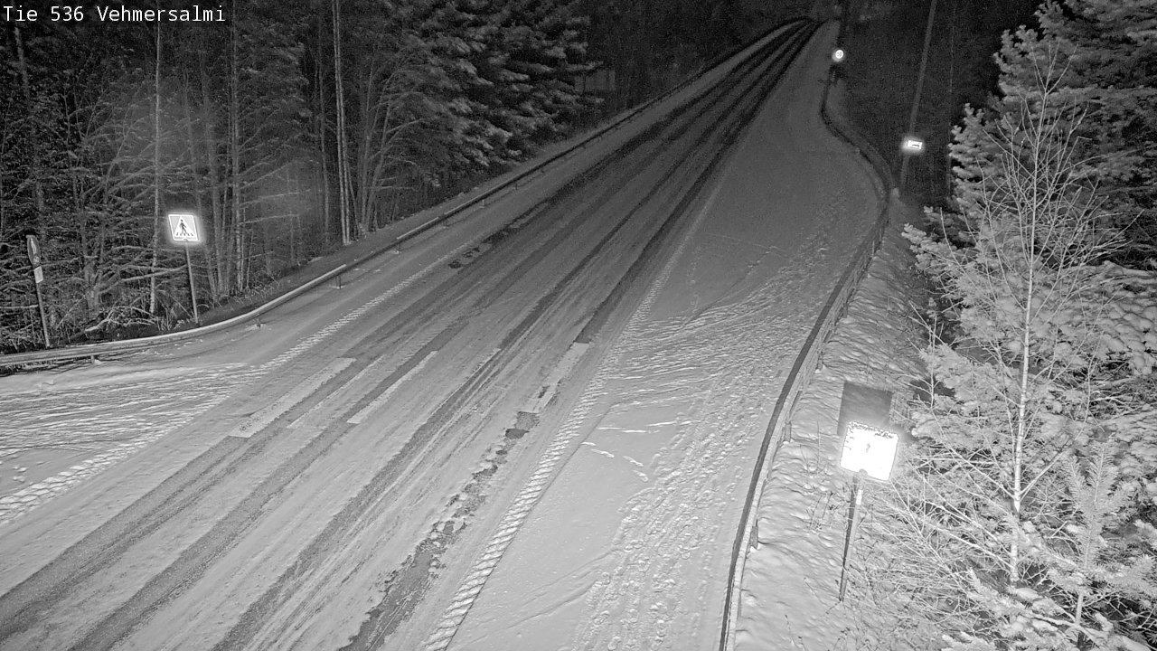 Weather Camera Image Väg 536 Kuopio, Vehmersalmi, Kuopio, Pohjois-Savo