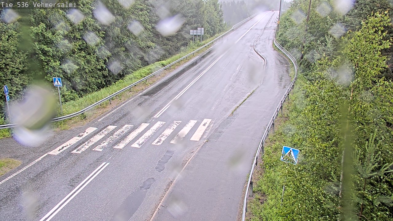 Weather Camera Image Väg 536 Kuopio, Vehmersalmi, Kuopio, Pohjois-Savo