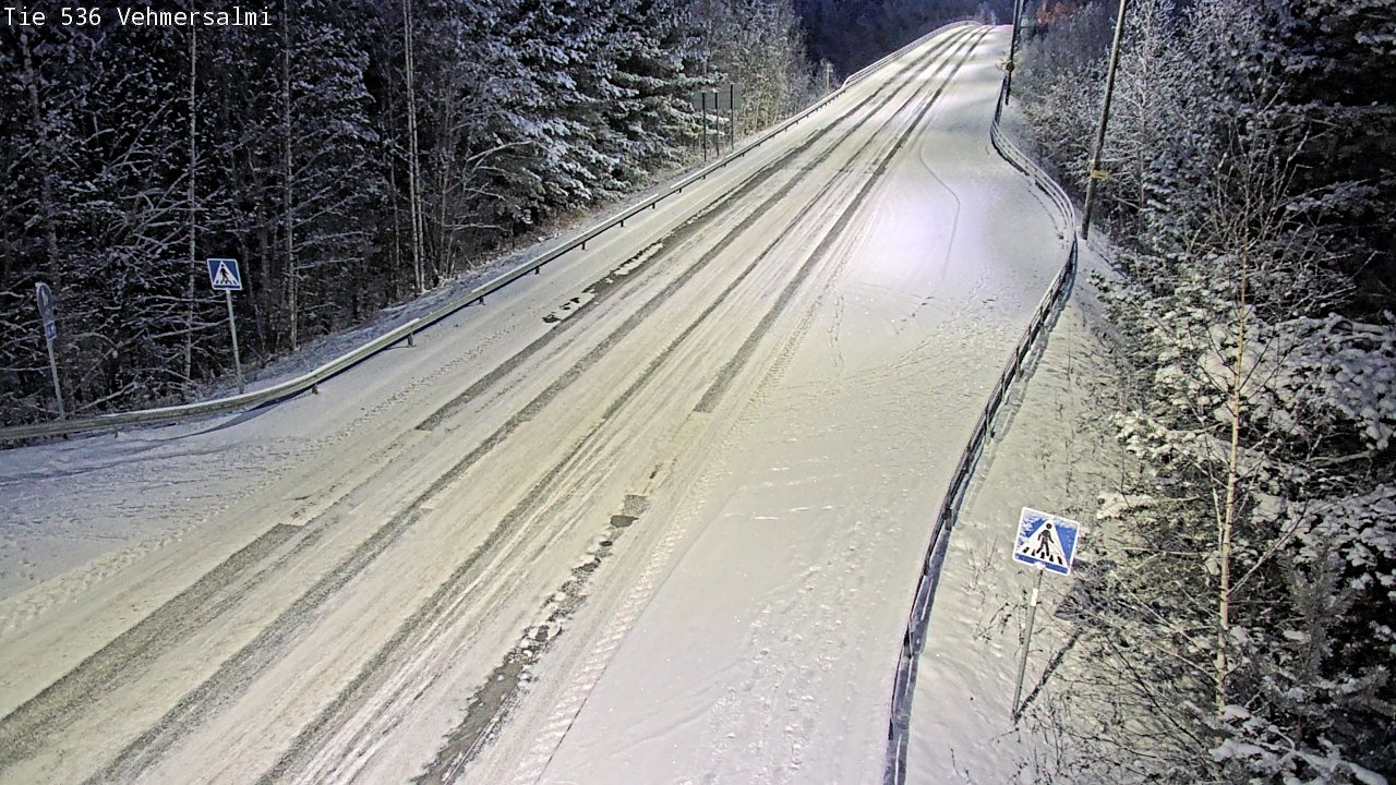 Weather Camera Image Väg 536 Kuopio, Vehmersalmi, Kuopio, Pohjois-Savo