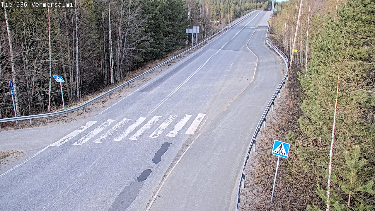 Weather Camera Image Väg 536 Kuopio, Vehmersalmi, Kuopio, Pohjois-Savo