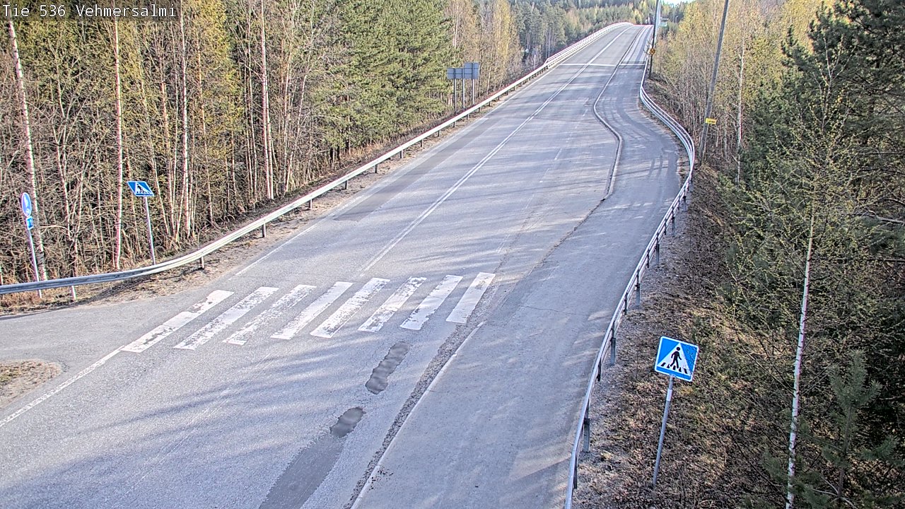 Weather Camera Image Road 536 Kuopio, Vehmersalmi, Kuopio, Pohjois-Savo