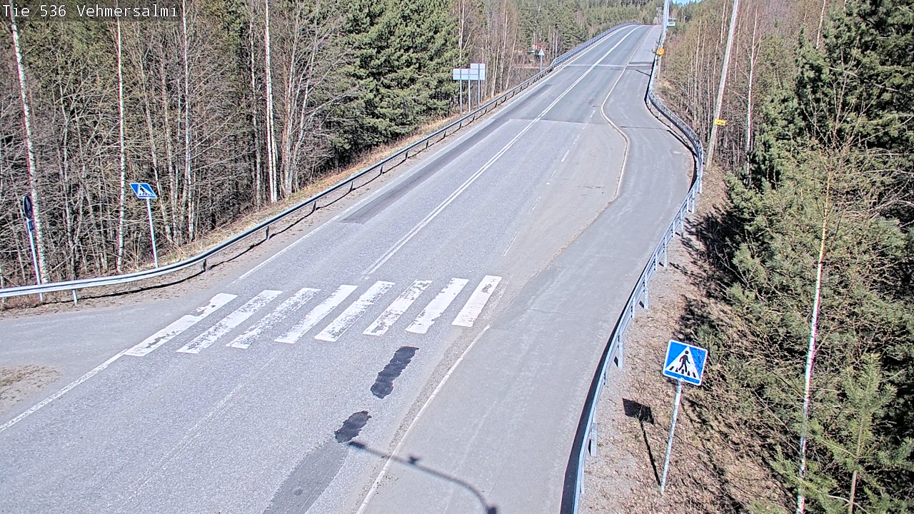 Weather Camera Image Väg 536 Kuopio, Vehmersalmi, Kuopio, Pohjois-Savo