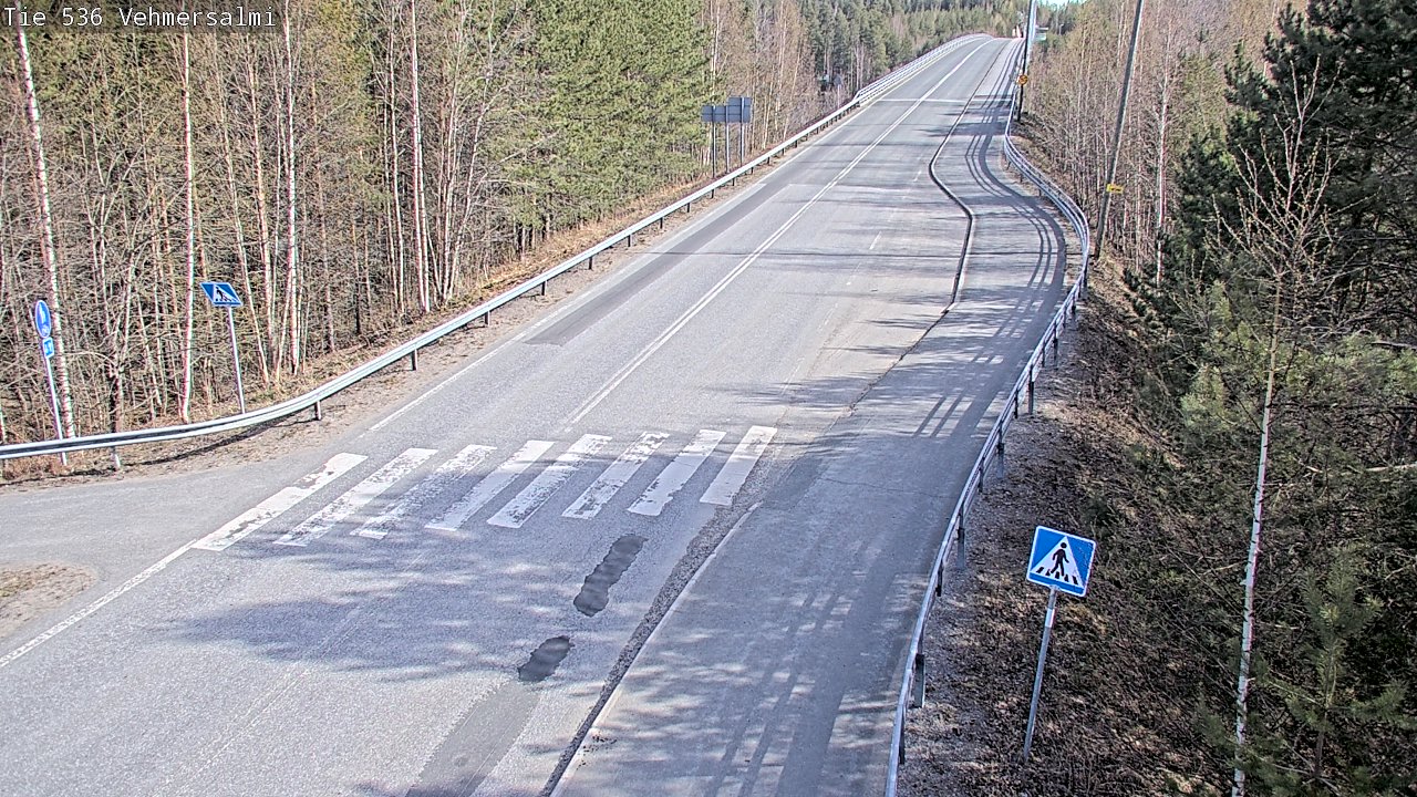 Weather Camera Image Väg 536 Kuopio, Vehmersalmi, Kuopio, Pohjois-Savo