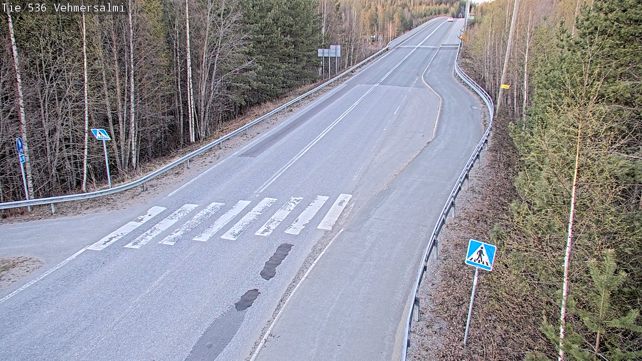Weather Camera Image Väg 536 Kuopio, Vehmersalmi, Kuopio, Pohjois-Savo