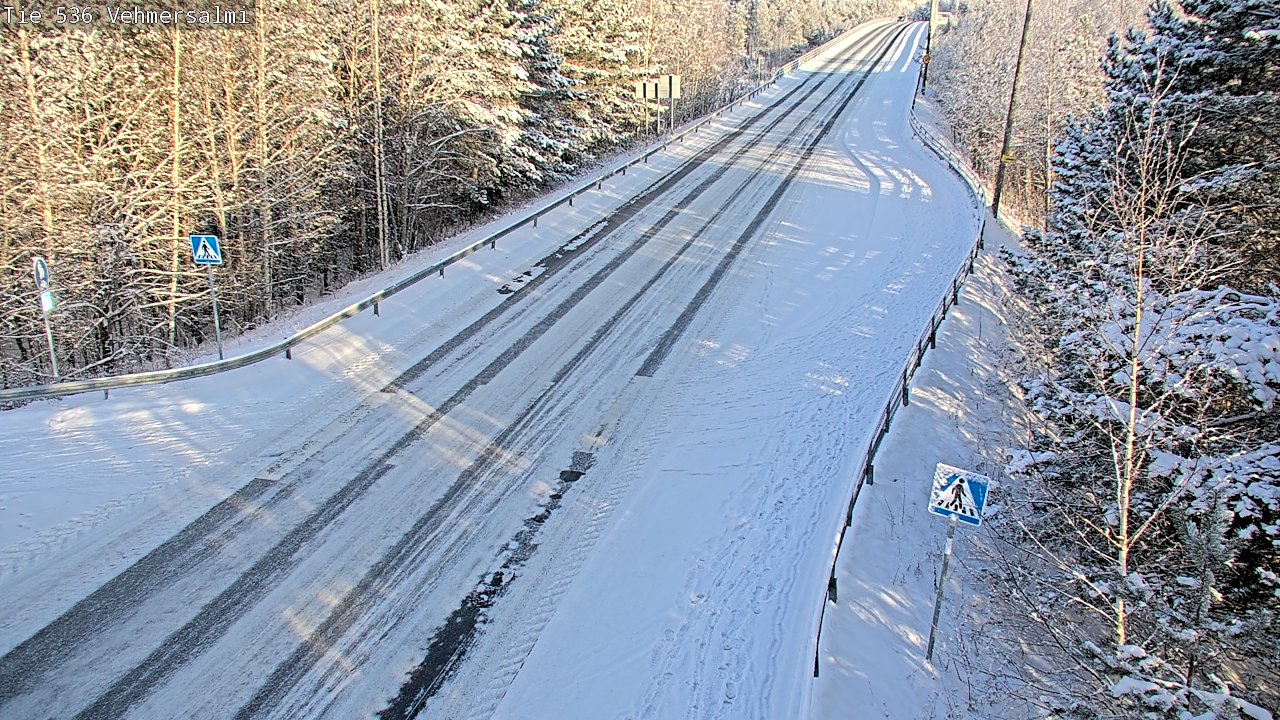 Weather Camera Image Väg 536 Kuopio, Vehmersalmi, Kuopio, Pohjois-Savo