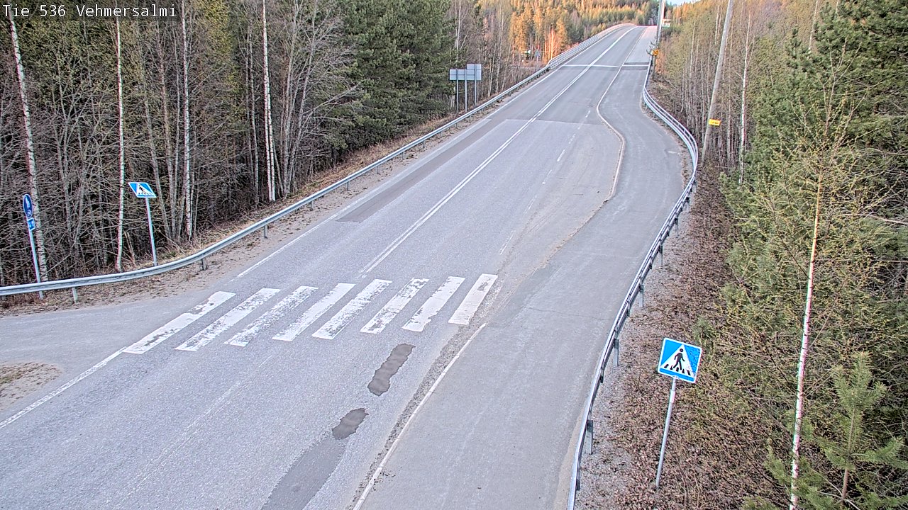 Weather Camera Image Väg 536 Kuopio, Vehmersalmi, Kuopio, Pohjois-Savo