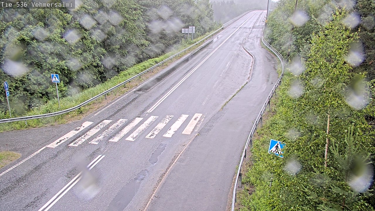 Weather Camera Image Väg 536 Kuopio, Vehmersalmi, Kuopio, Pohjois-Savo