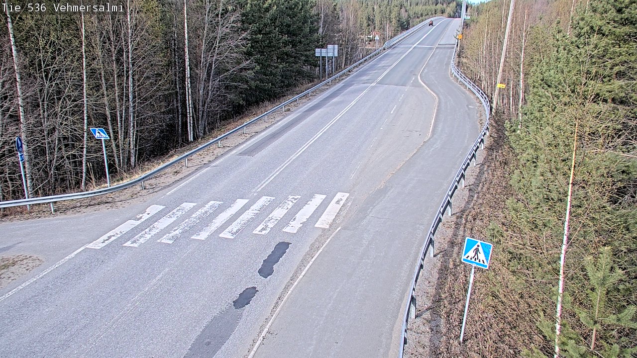 Weather Camera Image Väg 536 Kuopio, Vehmersalmi, Kuopio, Pohjois-Savo