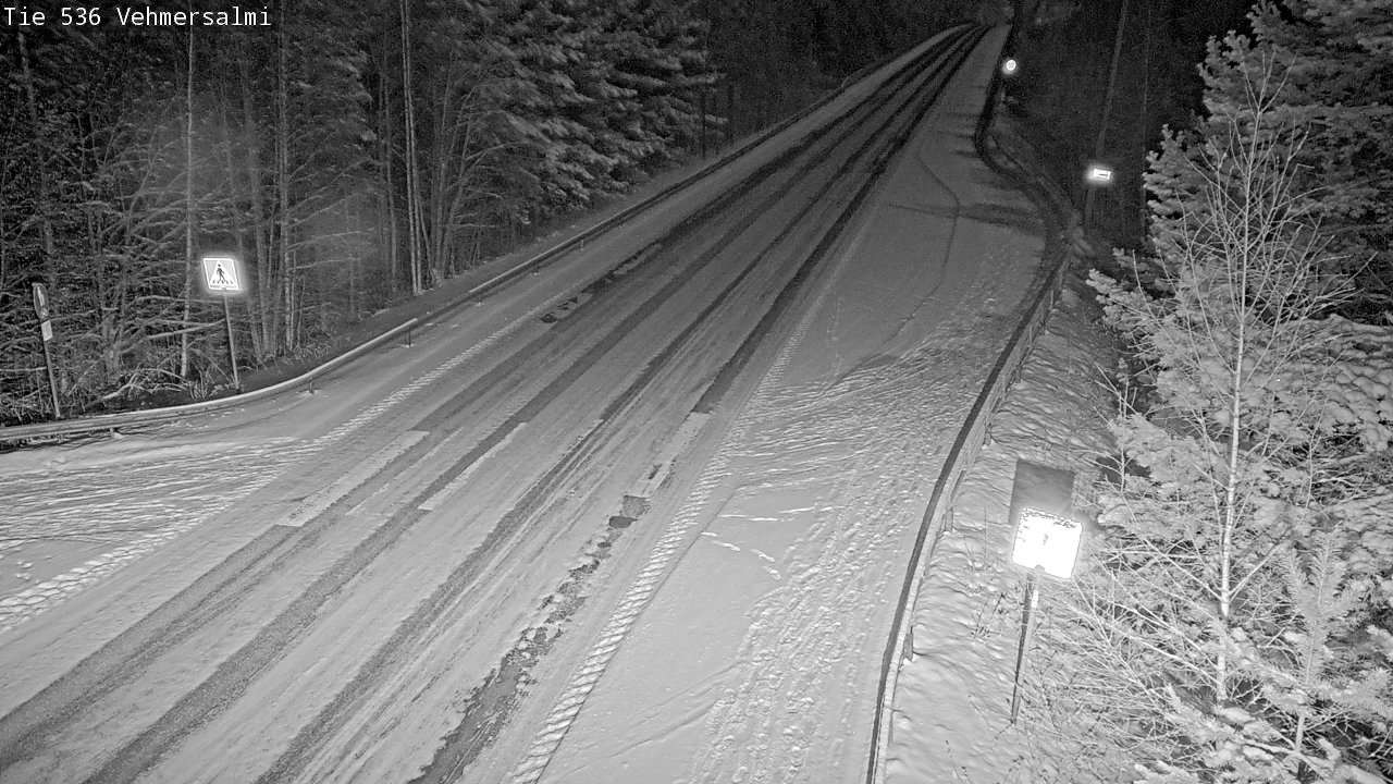 Weather Camera Image Väg 536 Kuopio, Vehmersalmi, Kuopio, Pohjois-Savo