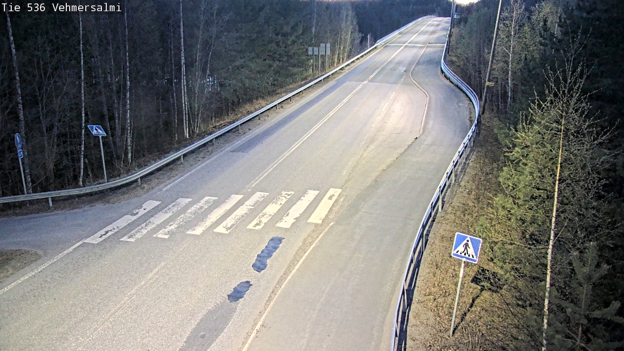 Weather Camera Image Väg 536 Kuopio, Vehmersalmi, Kuopio, Pohjois-Savo