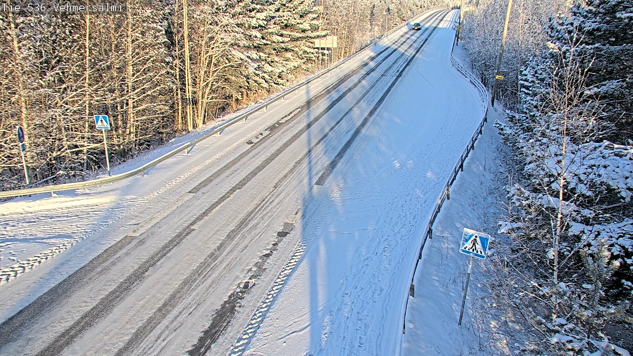 Weather Camera Image Väg 536 Kuopio, Vehmersalmi, Kuopio, Pohjois-Savo