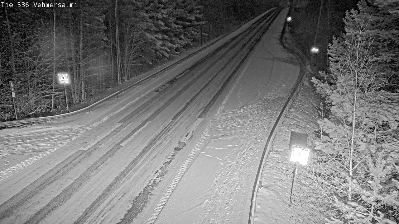 Weather Camera Image Väg 536 Kuopio, Vehmersalmi, Kuopio, Pohjois-Savo