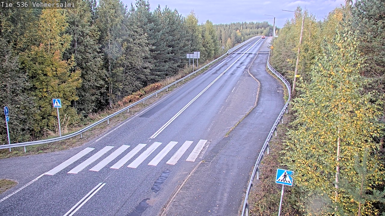 Weather Camera Image Väg 536 Kuopio, Vehmersalmi, Kuopio, Pohjois-Savo