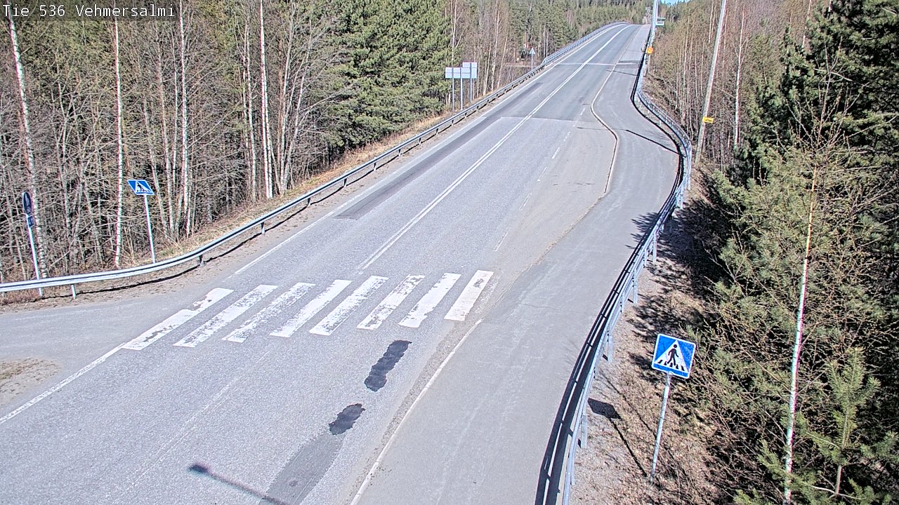 Weather Camera Image Väg 536 Kuopio, Vehmersalmi, Kuopio, Pohjois-Savo