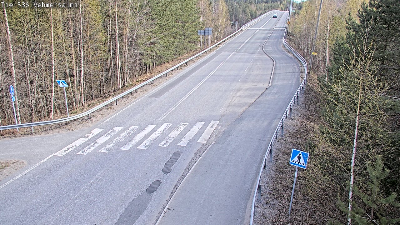 Weather Camera Image Road 536 Kuopio, Vehmersalmi, Kuopio, Pohjois-Savo