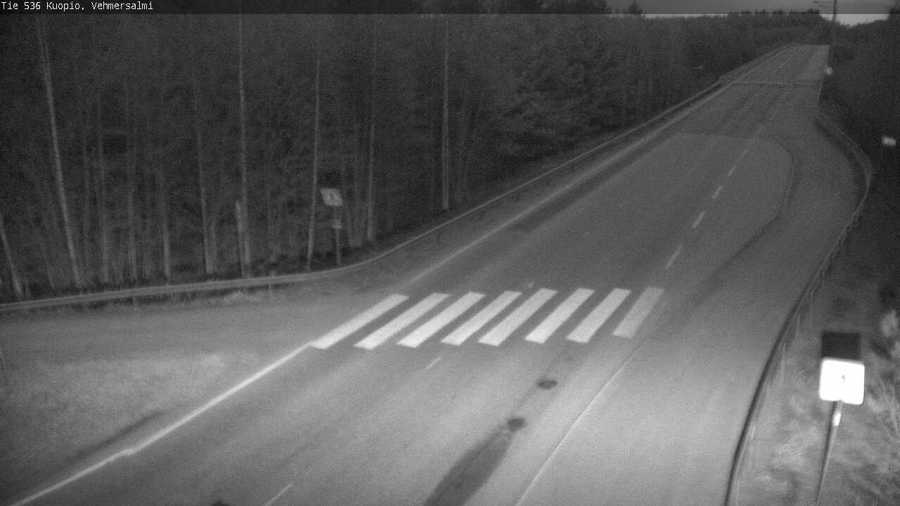 Weather Camera Image Road 536 Kuopio, Vehmersalmi, Kuopio, Pohjois-Savo