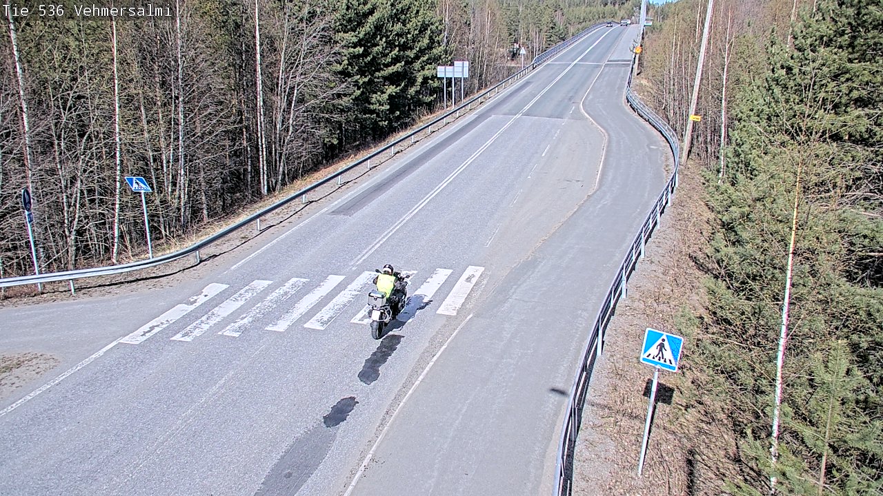 Weather Camera Image Väg 536 Kuopio, Vehmersalmi, Kuopio, Pohjois-Savo
