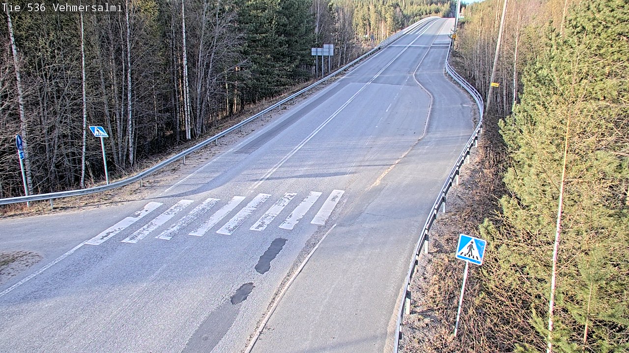 Weather Camera Image Väg 536 Kuopio, Vehmersalmi, Kuopio, Pohjois-Savo